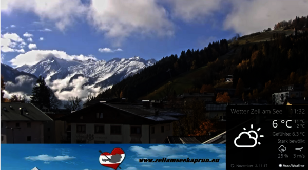 Webcam Alm Appartements Zell am See